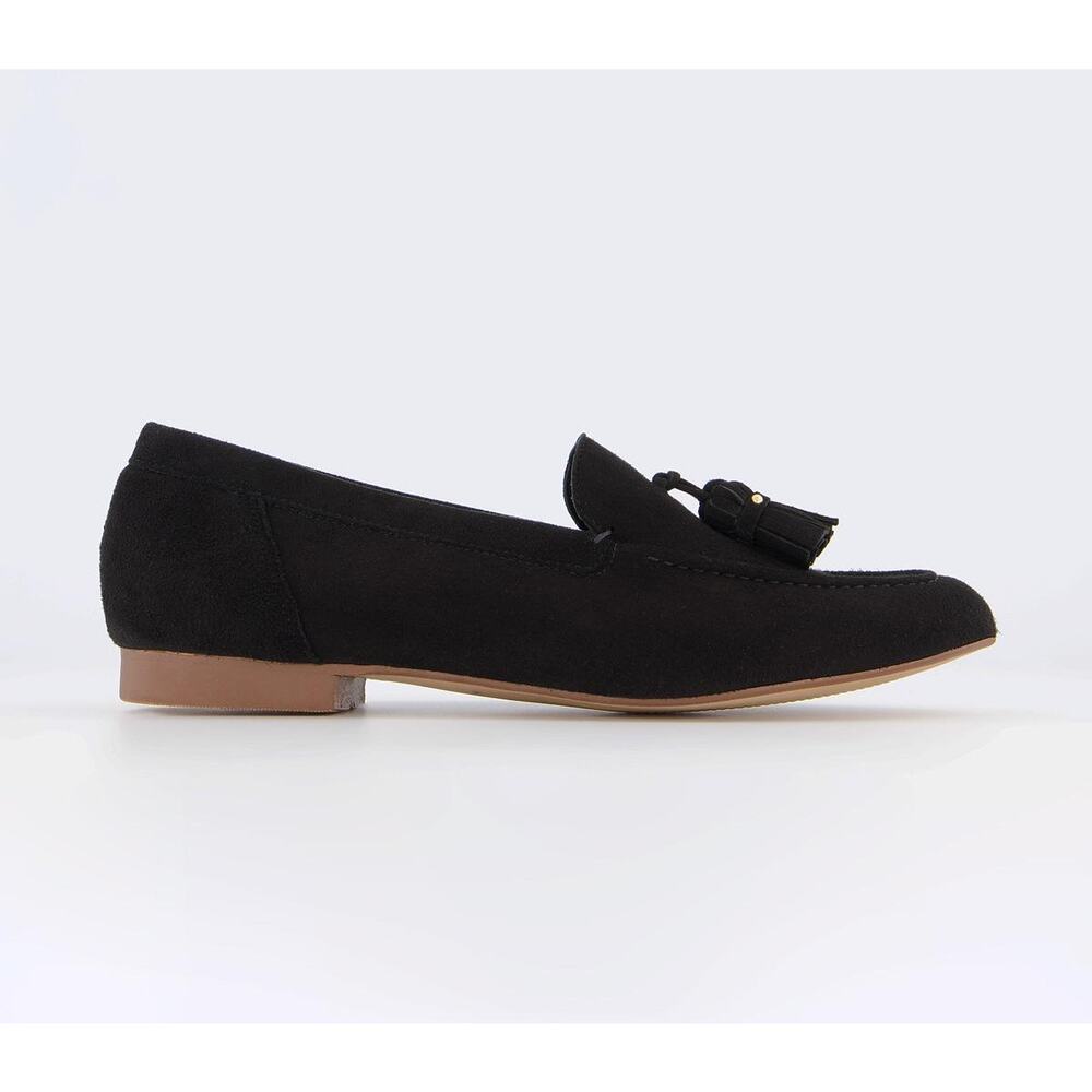 Office London Retro Black Leather Suede Loafers Size 39 - Picture 11 of 13